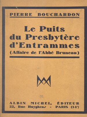 cover image of Le puits du presbytère d'Entrammes